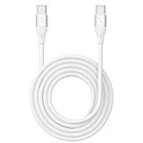 Cavo USB-C&trade; Maschio/Maschio USB 2.0 in Silicone 1m Bianco