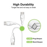 Cavo USB-C&trade; Maschio/Maschio USB 2.0 in Silicone 1m Bianco