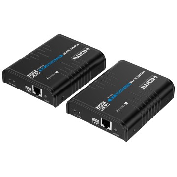 KVM HDMI 4K@60Hz Extender Cavo Cat.5/6 Nero