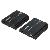 KVM HDMI 4K@60Hz Extender Cavo Cat.5/6 Nero