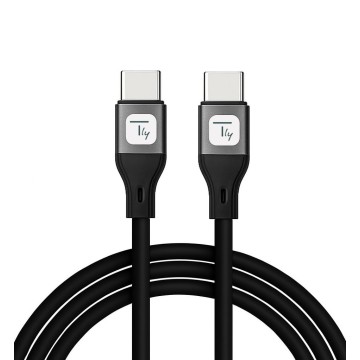 Cavo USB-C Maschio/Maschio USB 2.0 in Silicone 1m Nero