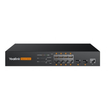 Yealink RCH80 switch 8 porte Gigabit PoE AV over IP