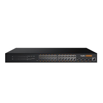 Yealink RCH240 switch 24 porte Gigabit PoE AV over IP Dante AES67