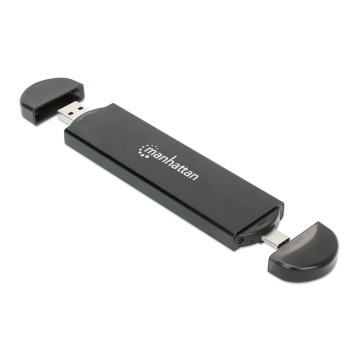 Box Esterno USB SSD M.2 NVMe e SATA Connessioni USB-C&trade; e USB A