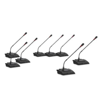 Kit con 8 Microfoni wireless per conferenza Rondson