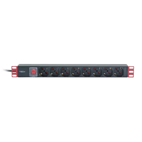 Multipresa 8 Posti da Rack 19'' Spina Italiana con Interruttore 1U Cavo 3m