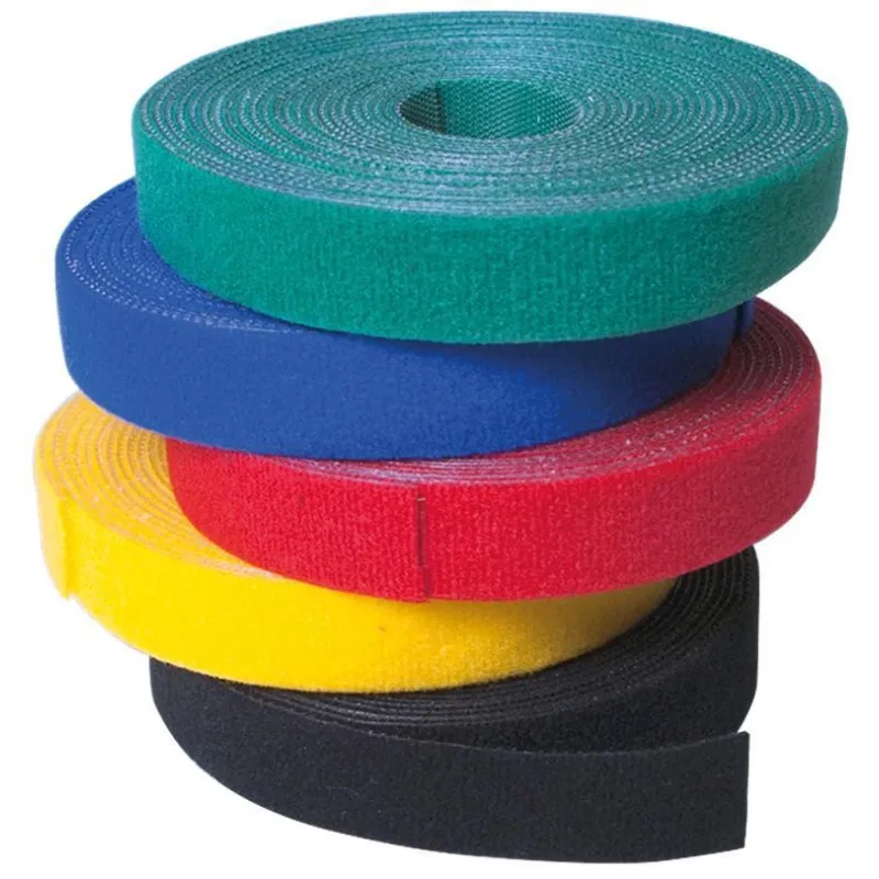 Rotolo di Velcro Gestione cavi Lunghezza 10m Larghezza 20mm Nero