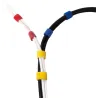 Rotolo di Velcro Gestione cavi Lunghezza 10m Larghezza 20mm Nero