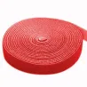 Rotolo di Velcro Gestione cavi Lunghezza 4m Larghezza 16mm Rosso