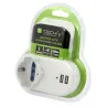 Adattatore Presa bipasso/Schuko 2 USB 1A con porta telefono