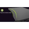 Scrivania Gaming per PC con Bordo Ergonomico Nero