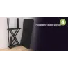 Scrivania Gaming per PC con Bordo Ergonomico Nero