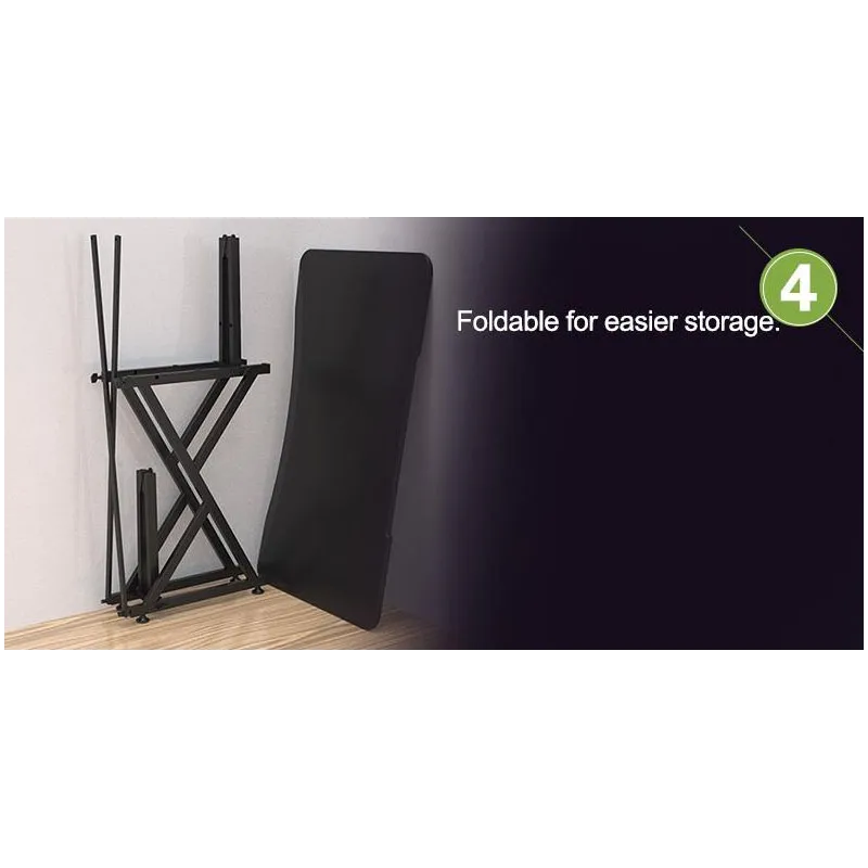 Scrivania Gaming per PC con Bordo Ergonomico Nero