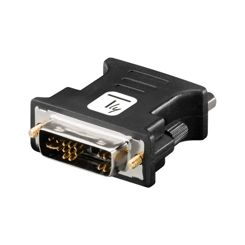 Adattatore Video Analogico DVI Maschio/VGA Femmina Nero
