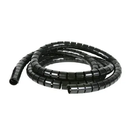 Guaina Raccoglicavi Diametro 25mm a Spirale 20m Nero