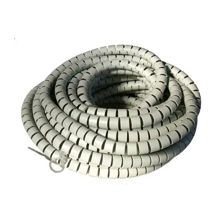 Guaina Raccoglicavi Diametro 20mm a Spirale 30m Grigio