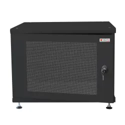 Armadio Rack 19'' ideale per Accumulatori Fotovoltaico 8U P600mm Nero