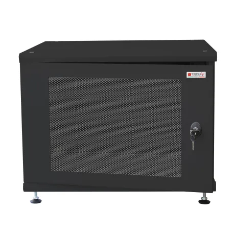 Armadio Rack 19'' ideale per Accumulatori Fotovoltaico 8U P600mm Nero