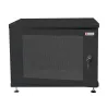 Armadio Rack 19'' ideale per Accumulatori Fotovoltaico 8U P600mm Nero