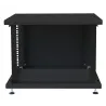 Armadio Rack 19'' ideale per Accumulatori Fotovoltaico 8U P600mm Nero