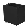 Armadio Rack 19'' ideale per Accumulatori Fotovoltaico 8U P600mm Nero