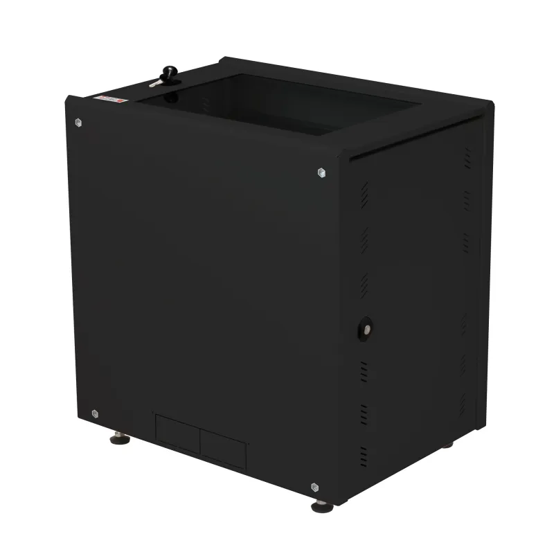 Armadio Rack 19'' ideale per Accumulatori Fotovoltaico 8U P600mm Nero