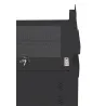 Armadio Rack 19'' ideale per Accumulatori Fotovoltaico 8U P600mm Nero