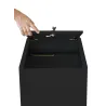 Armadio Rack 19'' ideale per Accumulatori Fotovoltaico 8U P600mm Nero