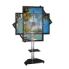 Supporto a Pavimento con Mensola Trolley TV LCD/LED/Plasma 37-70'' Silver