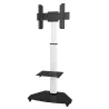 Supporto a Pavimento con Mensola Trolley TV LCD/LED/Plasma 37-70'' Bianco