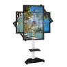 Supporto a Pavimento con Mensola Trolley TV LCD/LED/Plasma 37-70'' Bianco
