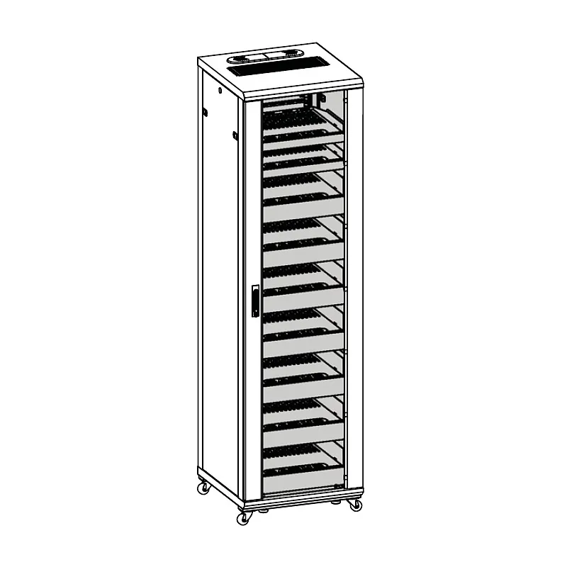 Armadio Rack 19'' 600x600 44U per Audio Video Nero