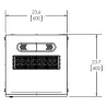Armadio Rack 19'' 600x600 44U per Audio Video Nero