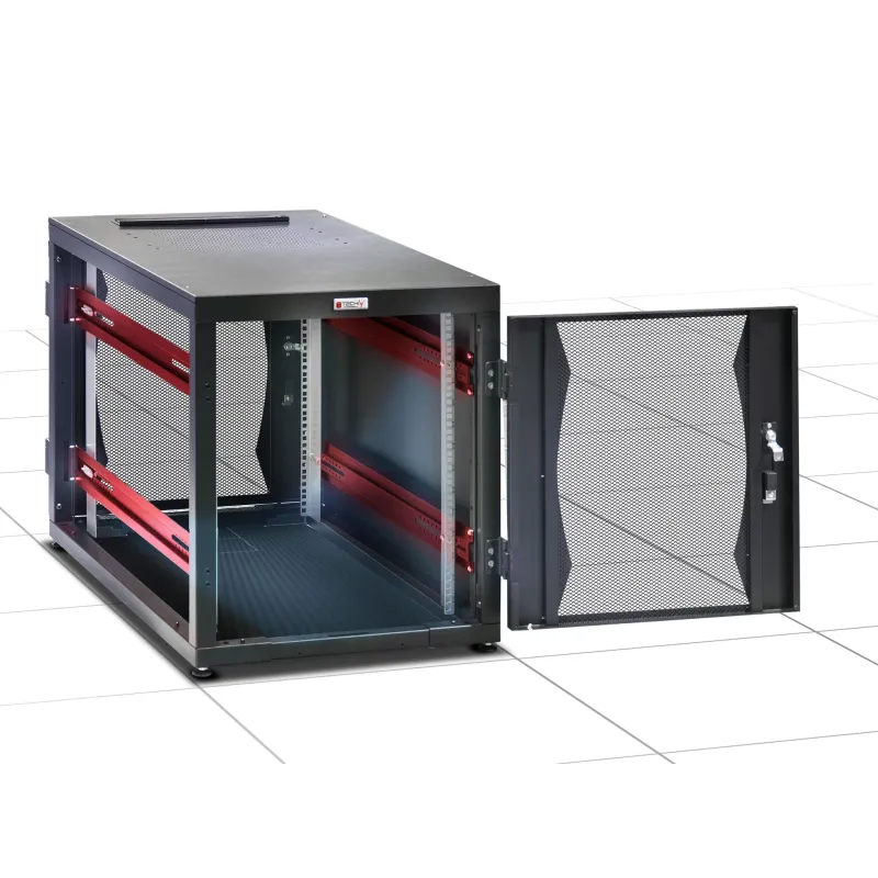 Armadio Server Rack 19'' 600x1000 14 Unita' Nero Flat Pack