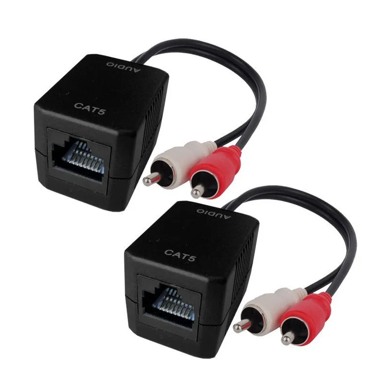 Convertitore Extender RJ45 Cat.5 2xRCA