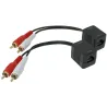 Convertitore Extender RJ45 Cat.5 2xRCA