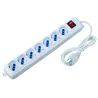 Multipresa 7 Posti Italiana Bipasso / Schuko Cavo 5m