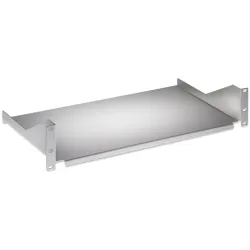 Mensola per Rack 19'' 400 mm 2U Grigia 2 punti