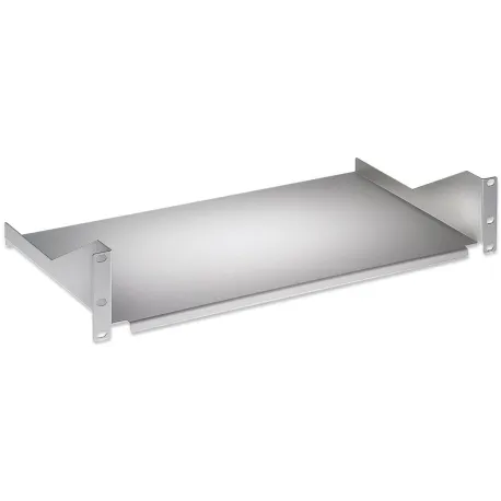 Mensola per Rack 19'' 400 mm 2U Grigia 2 punti