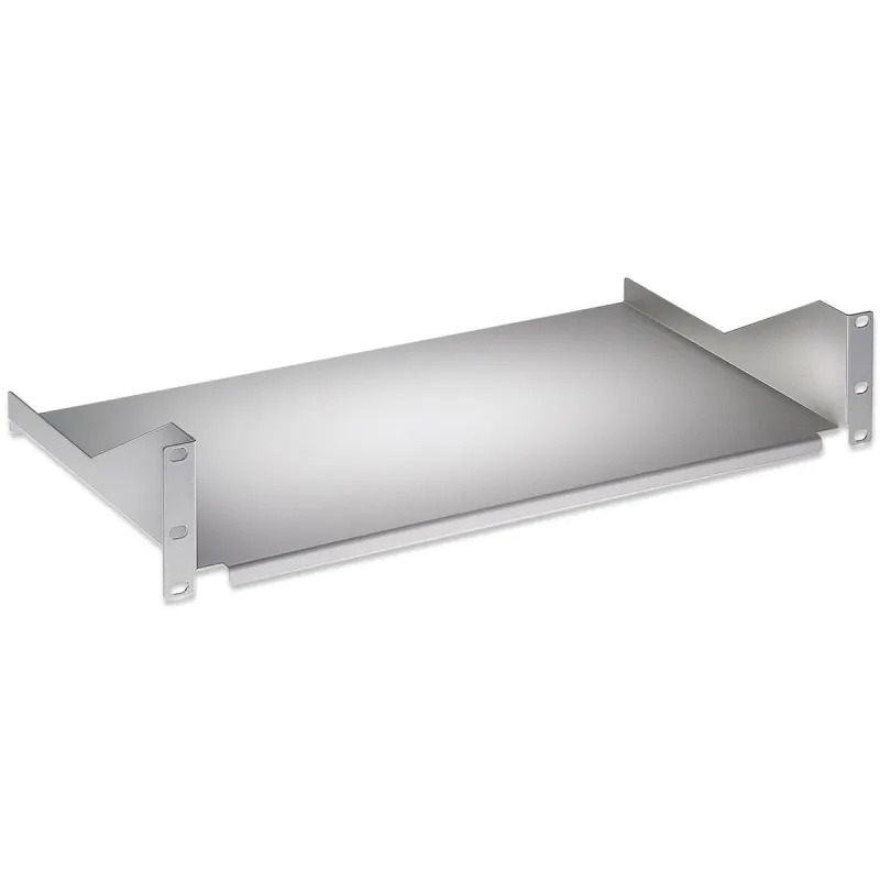 Mensola per Rack 19'' 400 mm 2U Grigia 2 punti