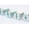 Kit Set 50 Viti 50 Dadi e 50 Rondelle per Montaggio Rack Silver