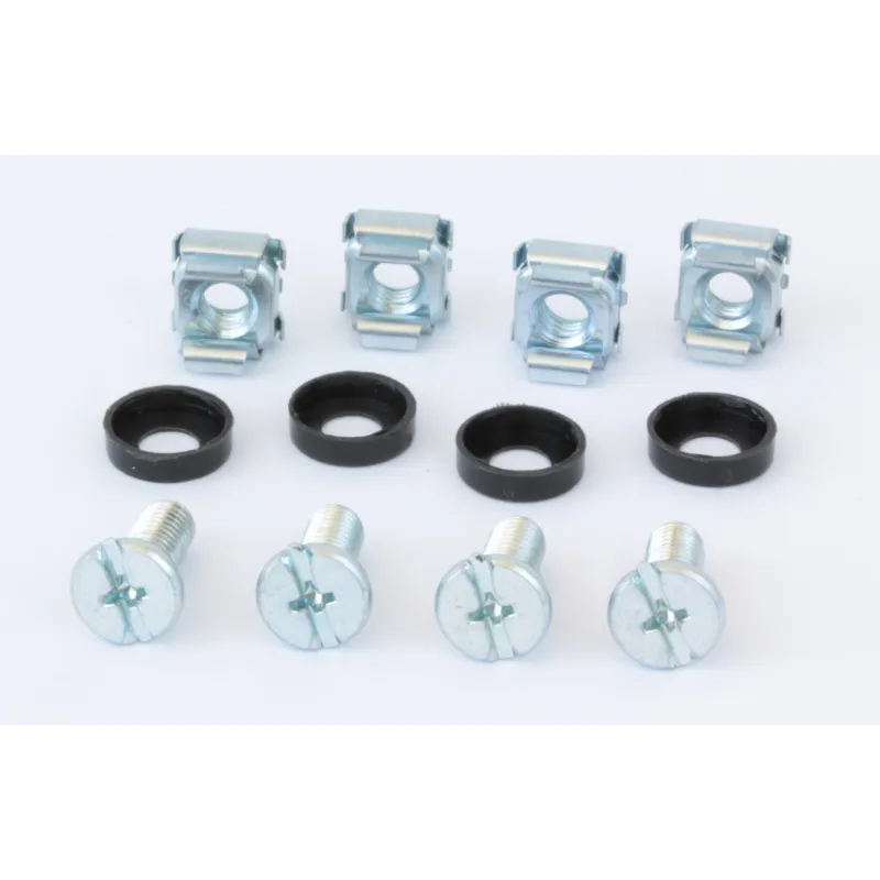Kit Set 20 Viti, 20 Dadi e 20 Rondelle per Montaggio Rack Silver 
