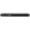 Multipresa per Rack 19'' 6 posti Spina Schuko