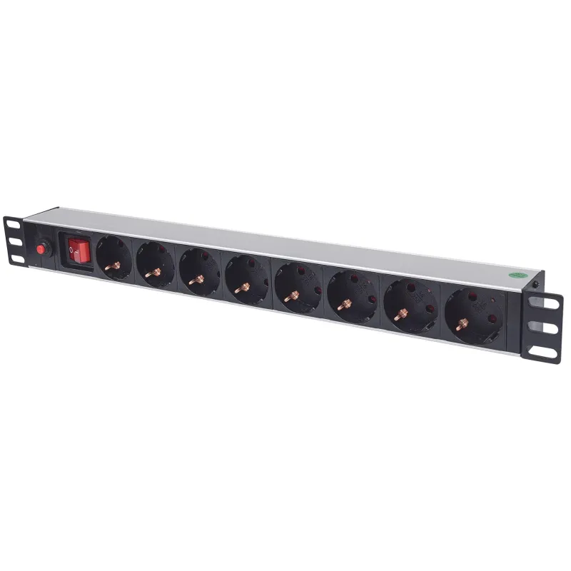 Multipresa per Rack 19'' 8 posti Spina Schuko