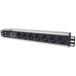 Multipresa per Rack 19'' 7 posti Spina Schuko