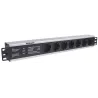Multipresa per Rack 19'' 7 posti Spina Schuko