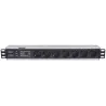 Multipresa per Rack 19'' 7 posti Spina Schuko