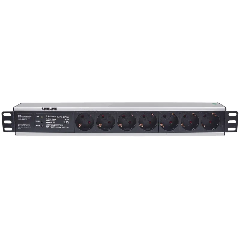 Multipresa per Rack 19'' 7 posti Spina Schuko