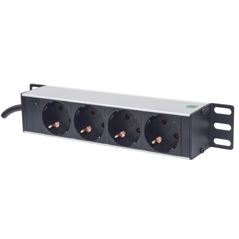 Multipresa Universale 4 posti da Rack 10'' con Spina Tedesca