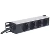 Multipresa Universale 4 posti da Rack 10'' con Spina Tedesca